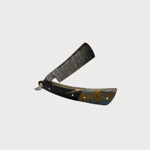 Damascus Steel Straight Razor
