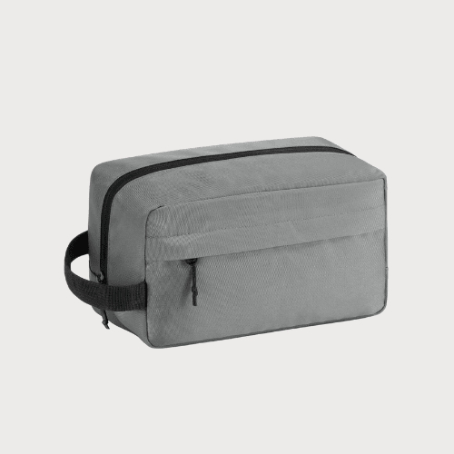 Vorspack Travel Toiletry Bag for Men - Large Water-Resistant Hanging Dopp Kit for Toiletries Accessories - Grey
